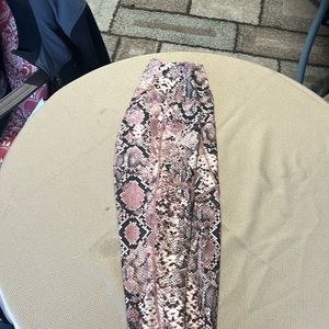 Pink snake skin